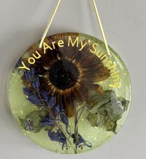 "You Are My Sunshine" - Dark Beauty with Silver Butterfly