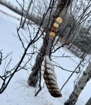 Feather Fans -Bead Handles