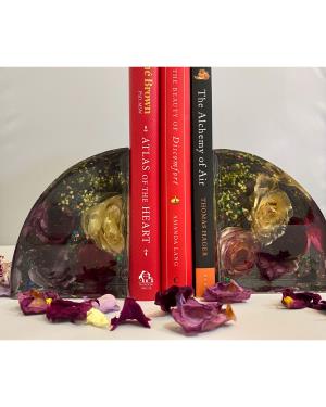 Floral Bookends